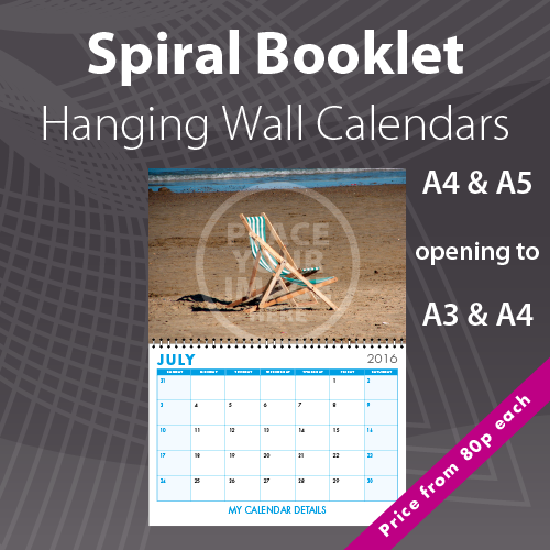 Spiral Booklet Calendar Printing